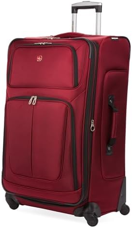 SWISSGEAR Sion Carry-On Spinner Luggage, Softside Expandable, Lightweight Suitcase, Blue, 22.75-Inch