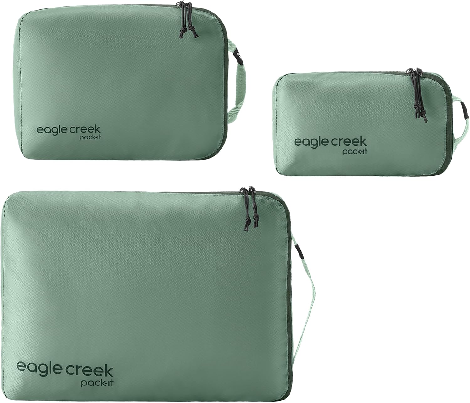 Eagle Creek Pack-It Isolate Cube Set, XS/S/M, 3 Piece Set, Willow Green