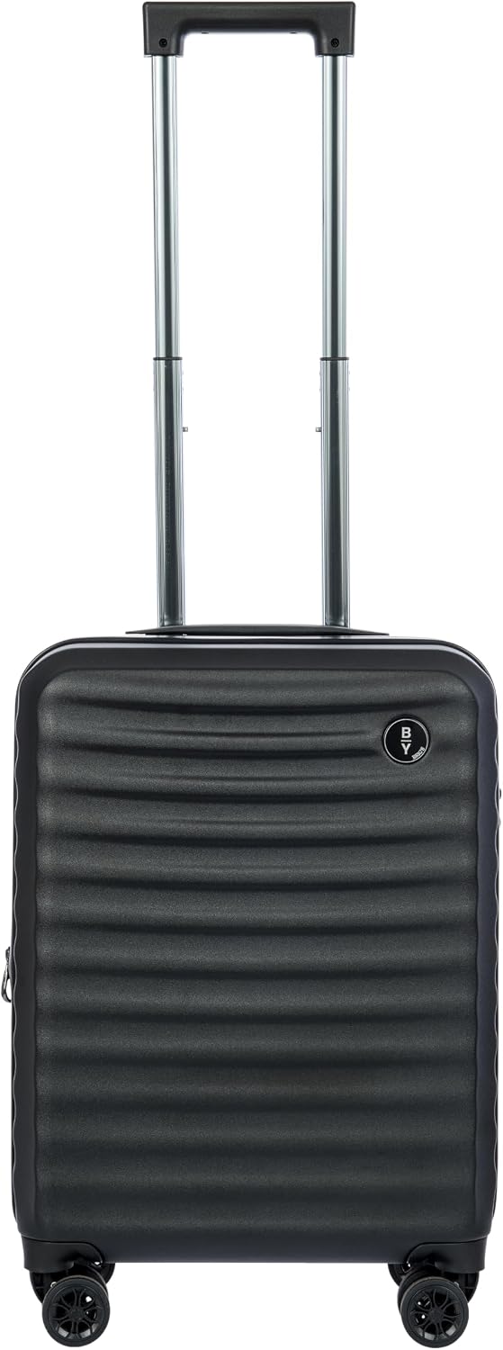 Bric's Nausica 21" Expandable Spinner - Polycarbonate Hardshell Carry On Luggage, TSA Lock, Double Wheels, Black